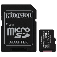 Карта памяти Kingston microSDXC 128GB Canvas Select Plus + Adapter SD