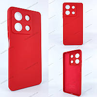 Чехол для Xiaomi Redmi Note 13 5G / Чехол на Сяоми Редми Ноте 13 5ж (Soft Silicone Cover) красный
