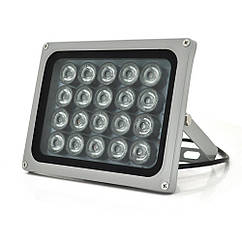 ІЧ прожектор YOSO 12 V 40 W, 20 LED, IP66, 850 Н·м, кут огляду 60°, лінза 8 мм, дальність до 80 м, 180*115*140 мм,