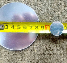 Дзеркальні пластикові наклейки Квадрати-кола 19шт срібні, фото 4