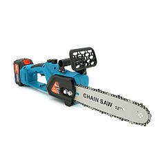 Акумуляторна ланцюгова пила Chain Saw 12*, 24V, зарядна + 2 акумулятори, Вох