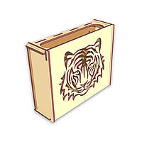 Коробка Woodcraft декоративная для роутера Тигр 20.8х6.2.х16.6 Код/Артикул 29 345