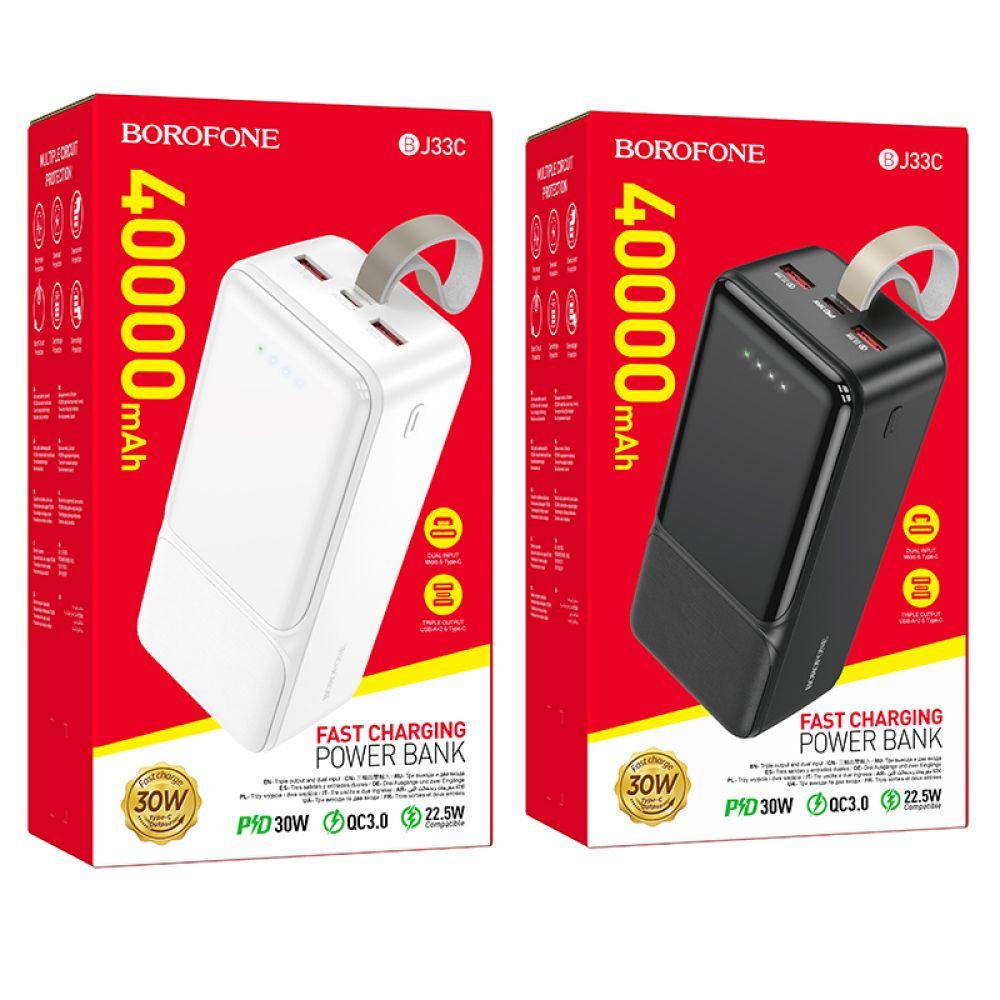 DR Power Bank Borofone BJ33C PD30W 400000 mAh Колір Білий