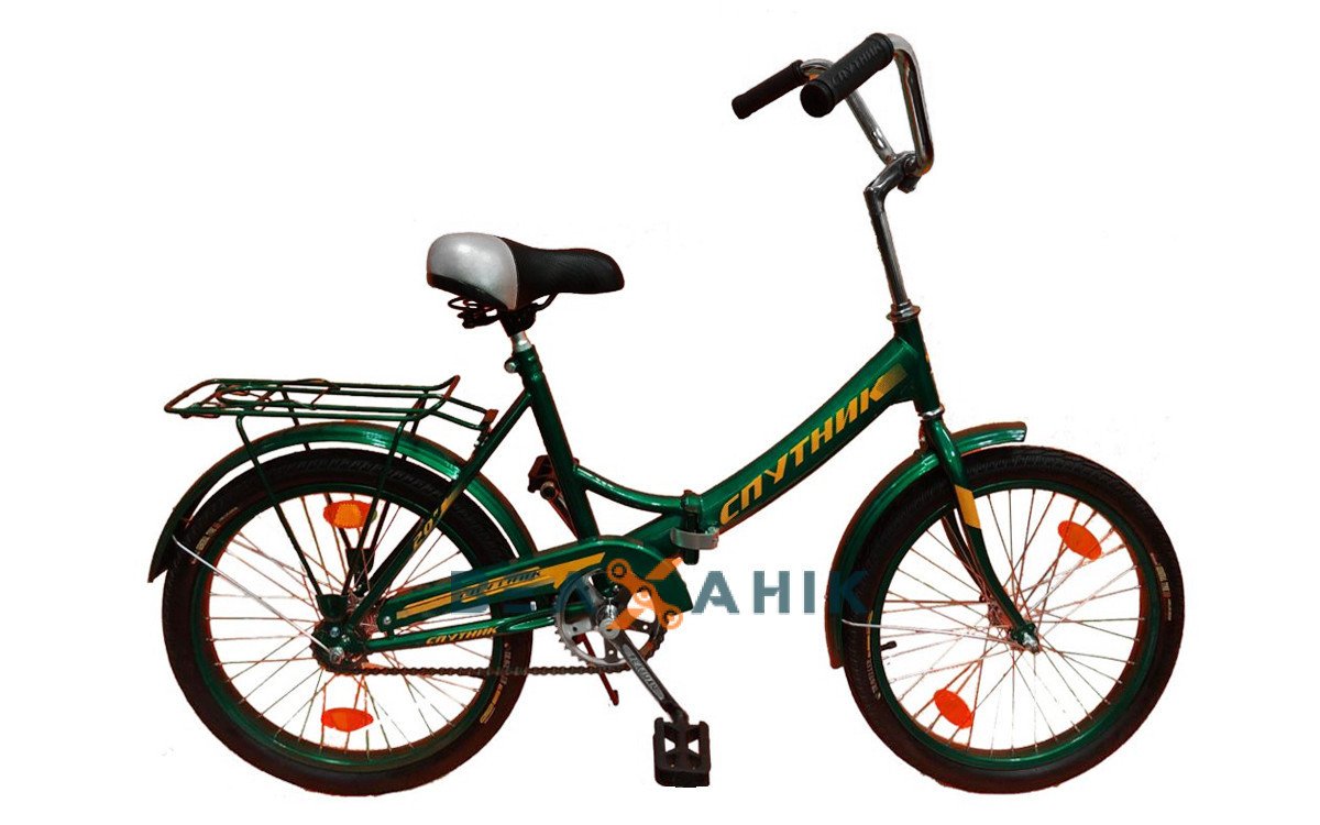 Велосипед 24" Супутник складний зелений
