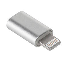 Переходник  Lighting(M)  => Micro-USB(F), Silver, OEM