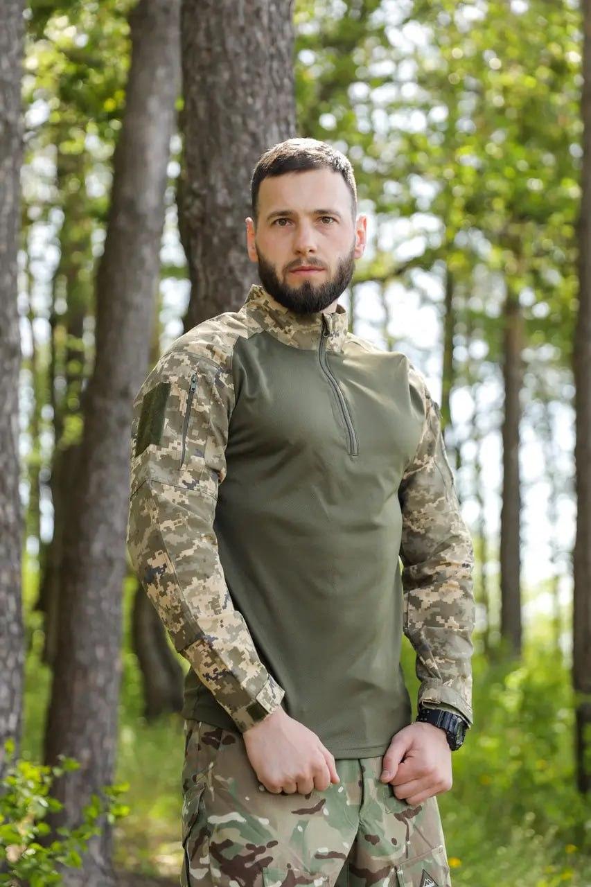 Літній військовий убакс піксель ріп-стоп ЗСУ зручна тактична армійська сорочка Coolmax - фото 1 - id-p2201541156