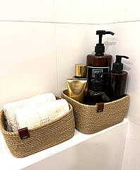 Набір кошиків плетених 2 шт. функціональний декор, естетика та користь