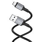 DR USB Borofone BX83 Silicone Micro 2.4A Колір Чорний, фото 4