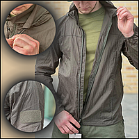 Армейская ветровка олива, тактическая мужская военная куртка полевая олива на лето, штормовая одежда