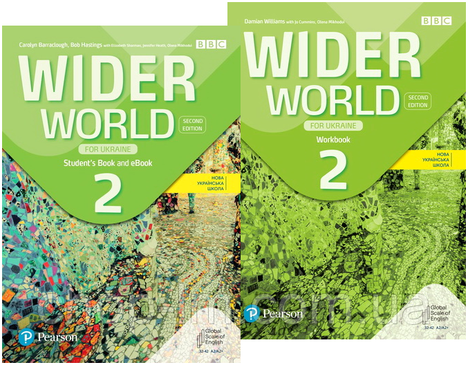 Комплект Wider World (2nd Edition) for Ukraine 2 Student's Book + Workbook (Підручник + зошит) Pearson