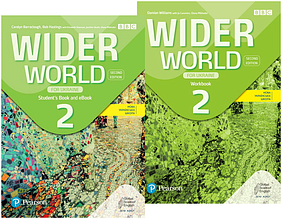 Комплект Wider World (2nd Edition) for Ukraine 2 Student's Book + Workbook (Підручник + зошит) Pearson