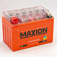 Аккумулятор мотоциклетный 9Ah-12v Maxion YTX9-BS (150х87х105) GEL, L, EN120