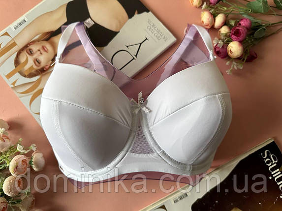 80/85/90/95/100D Білий бюстгальтер на тонкому поролоні, фото 1