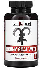 Комплекс для сексуальної енергії з горянкою (Horny Goat Weed) 60капс. Zhou Nutrition