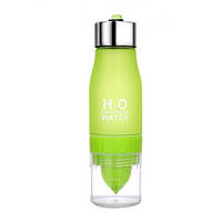 Спортивна пляшка-соковитискач H2O Water bottle Зелена 4687 PS