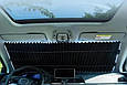 Шторка сонцезахисна в авто NJ-527 тканина+фольга висувна 70 см, фото 9