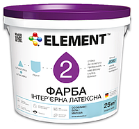 Краска интерьерная для стен и потолка ELEMENT 2 ( белая В1)