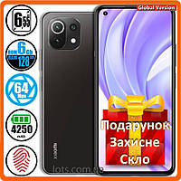 Смартфон Xiaomi Mi 11 Lite NFC 6/128GB Black - Global Version + Подарок Защитное Стекло