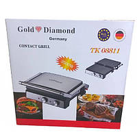 Электрогриль прижимной настольный 3500Вт Gold Diamond TK-08811 15245 PS