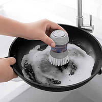 Щётка для мытья Cleaning Pot Brush с дозатором для моющего средства 10869 PS