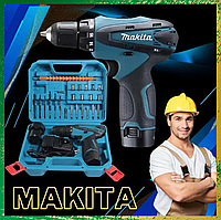 Шуруповерт аккумуляторный Makita 12V с кейсом акумуляторний шуруповерт 12 вольта с набором инструментов mlln