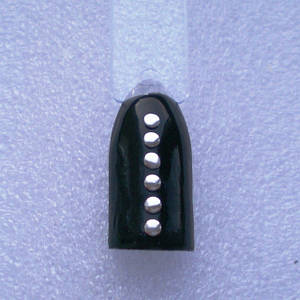 Кнопка срібна для дизайну нігтів 50 шт.