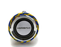 Портативная Bluetooth колонка Hopestar H39 с влагозащитой Синяя с желтым 1177 PS