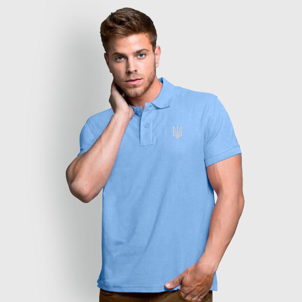 Патріотичне Поло з вишитим Тризубом, фото 1