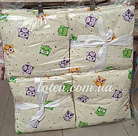 Захист бортики подушки 12 штук на 4 сторони (окремі) на зав'язочках для дитячого ліжечка 120*60см хіт