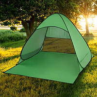Пляжная палатка с защитой от ультрафиолета - размер 150/165/110 - зеленая 4879 PS