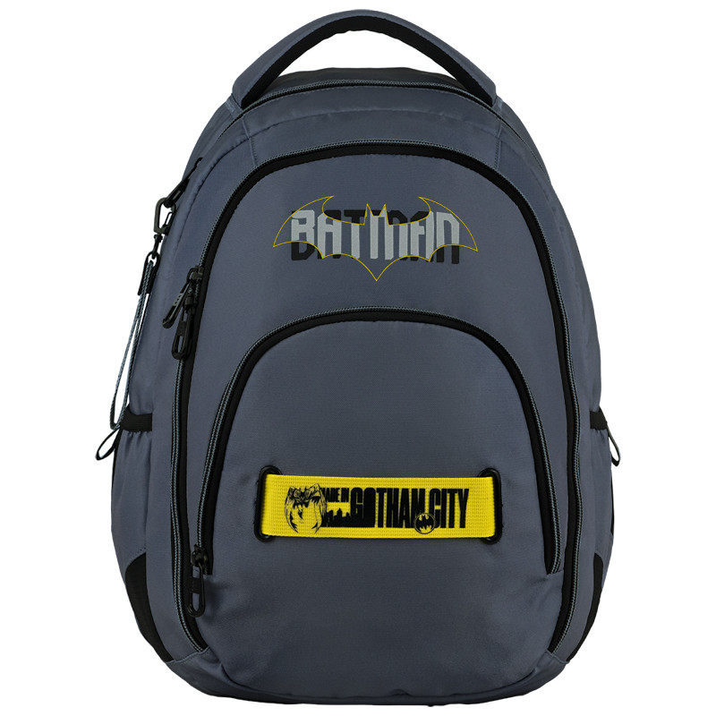 Рюкзак Kite Education teens DC Comics Batman 42х32х13 см, 19.5 л темно-сірий (DC24-905M)