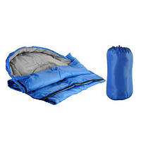 Спальный мешок туристический с односторонней молнией (А11) 190 х 70см Синий 7358 PS