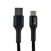 Кабель Mibrand MI-12 High Current Charging Line USB для Type-C 5A 1m Black MIDC/12TB-00001 PS