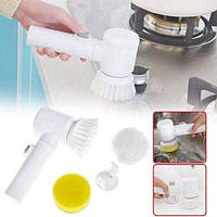 Электрическая щетка для мытья посуды ванной раковины Magic Brush Белая 12726 PS