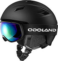 Odoland Snow Ski Helmet з комплектом очок розмір S - Багатокольоровий регульований спортивний шолом із захисними окулярами