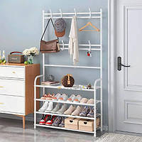 Сборная вешалка 2 в 1 для одежды и подставка для обуви "Multi-functional shoe and hat rack" 9623 PS