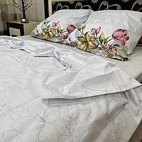 Якісний комплект постільної білизни "Бязь Gold" Розмір двоспальний 180 * 215