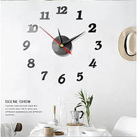 Часы настенные 3D DIY Clock Timelike 30см Черные 14505 PS