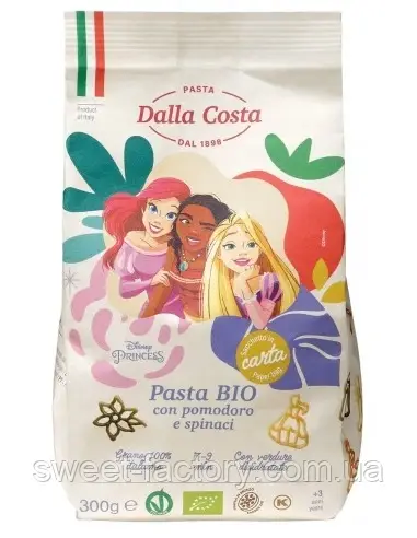 Макарони Dalla Costa Pasta Bio Disney Princess 300g