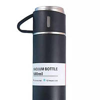 Подарочный набор термос вакуумный из нержавеющей стали Vacuum Flask SET Черный 15211 PS