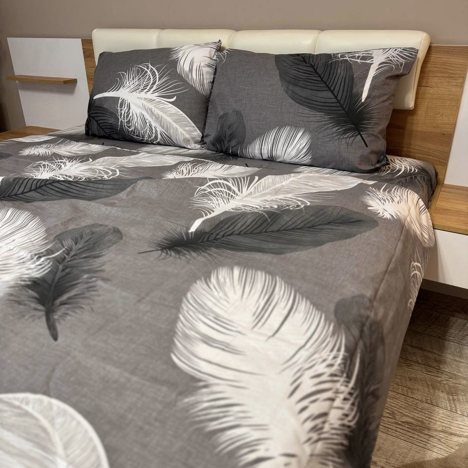 Якісна постільна білизна євро розміру "Бязь Gold" Розмір 200*215, фото 1