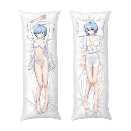 Дакімакура подушка-обіймашка «Ayanami Rei from the anime Evangelion», фото 1