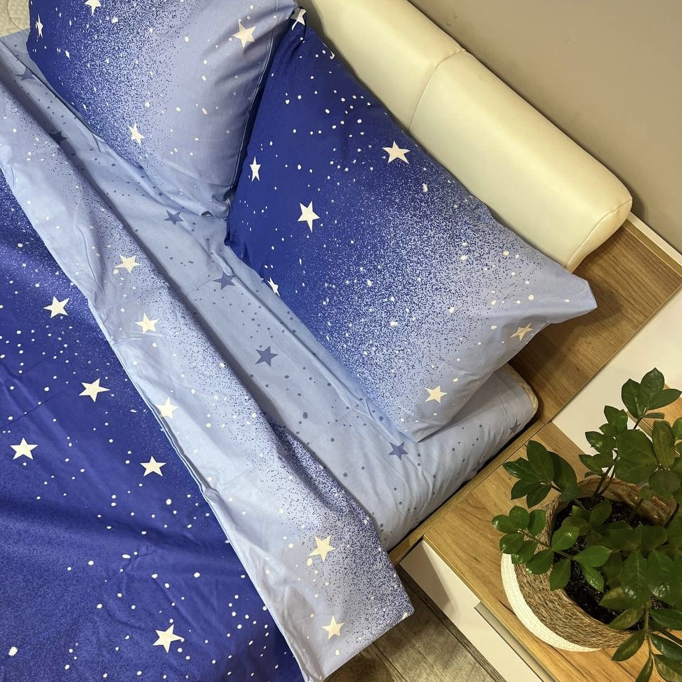 Якісний комплект постільної білизни "Бязь Gold" Розмір двоспальний 180 * 215, фото 1