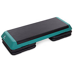 Степ-платформа Zeart FI-2586 (MD1703A) 109x40x10-20см чорний-зелений