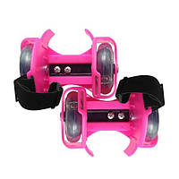 Ролики на пятку Flashing Roller Flash roller (розовое) 5195 PS