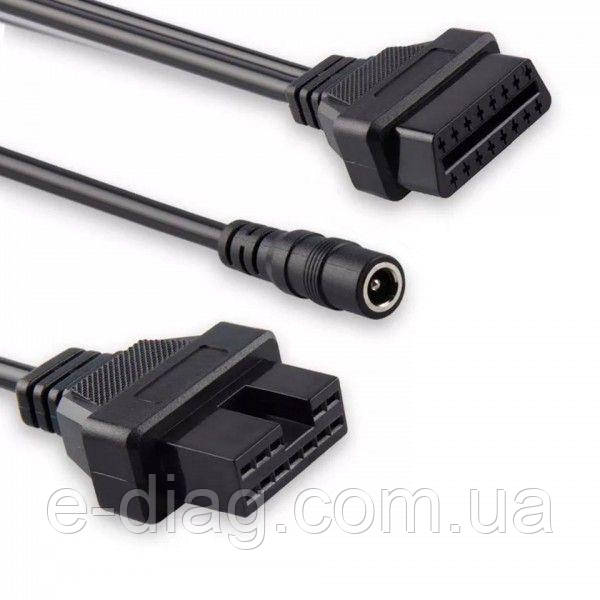 Перехідник OBD2 Mitsubishi 12 pin для підключення діагностики до авто Mitsubishi (12pin - 16pin)