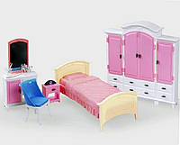 Спальня для кукол Барби кукольная кровать шкаф аксессуары Gloria хит