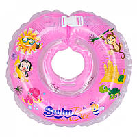 Круг для купания новорожденных детей, розового цвета хит