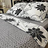 Якісний комплект постільної білизни "Бязь Gold" Розмір двоспальний 180 * 215, фото 2