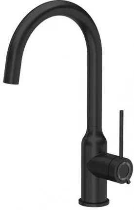Кухонний змішувач Quadron Ingrid Q Line Very Black Czarny Mat (3523500_BLMQS), фото 1